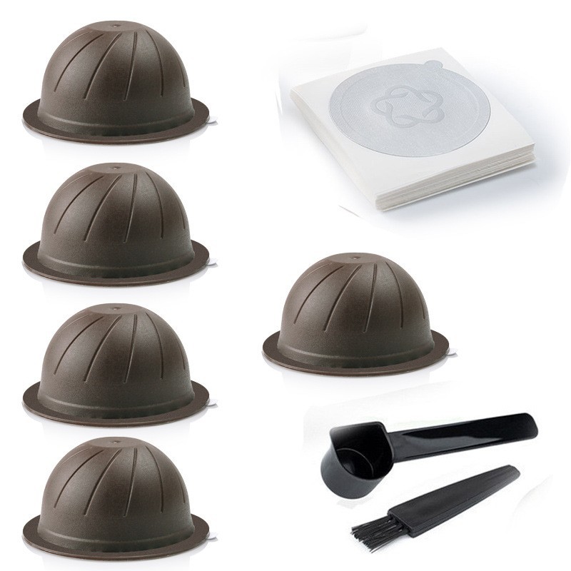 Icafilas autoadhesivo papel de aluminio traje Nespresso vertuo café cápsula cáscara italiana polvo tazón