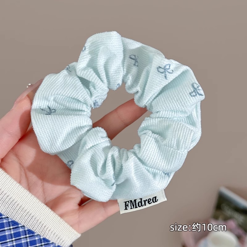 Encaje retro francés, diadema de intestino grueso, mujer 2025, nuevo estilo, cuerda para el cabello, banda de goma, lazo, dulce cuerda para el cabello, accesorios para el cabello