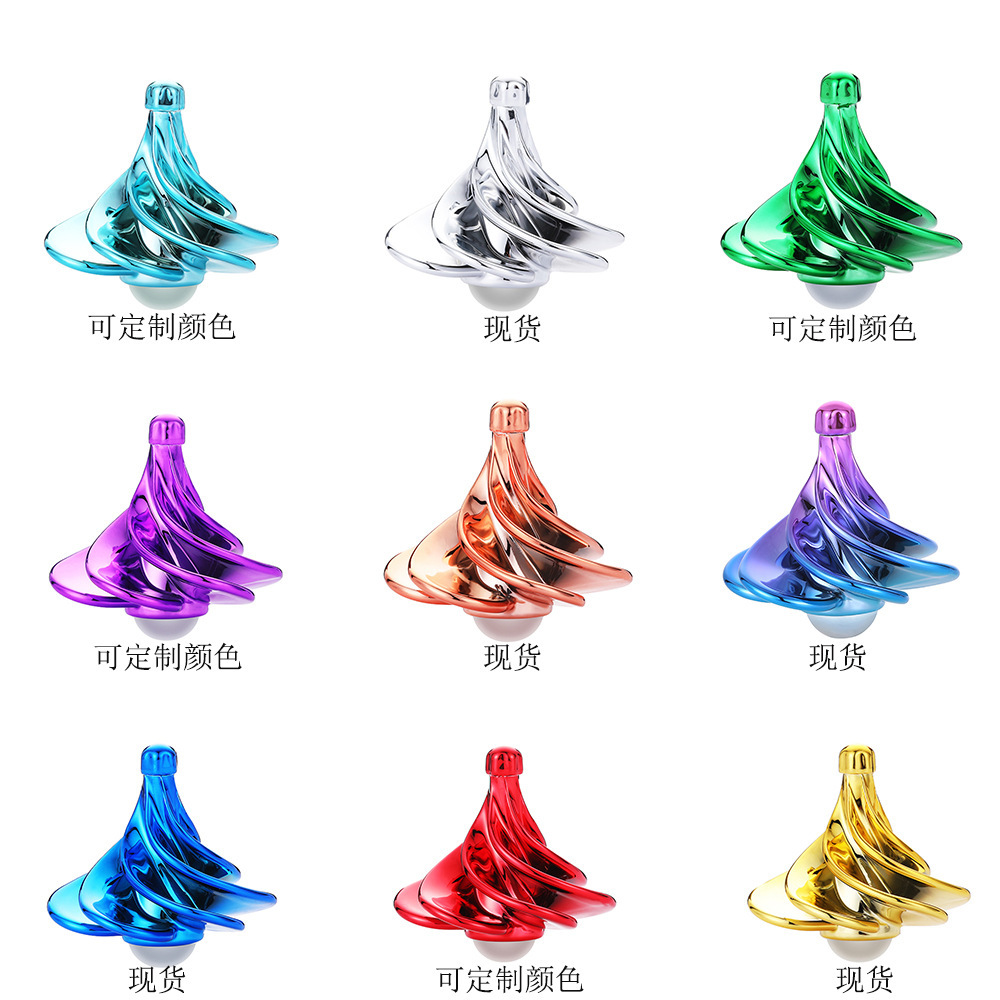 Yiwu toy pneumatic gyroscope decompression outlet toy bright color decompression gyroscope wind-blown decompression device gyroscope wholesale