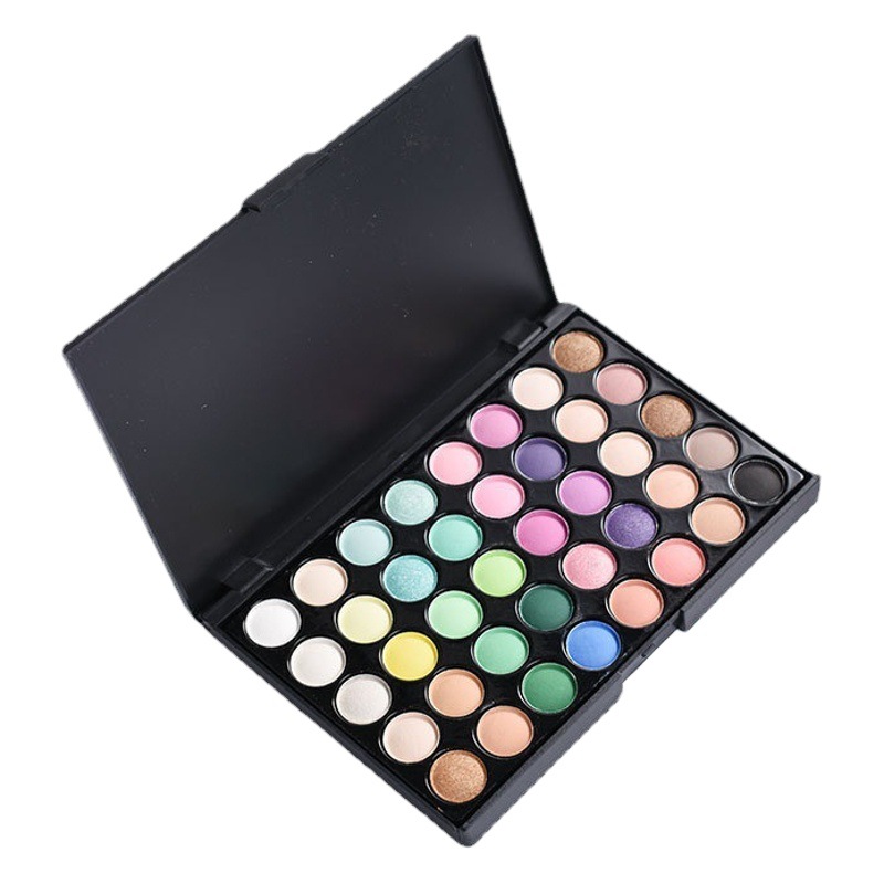 40-Color Eyeshadow Palette, Multi-Color Mix and Match, Powder Texture That Applies Evenly and Doesn'T Fly Away, Affordable Eyeshadow Makeup for Everyday Use