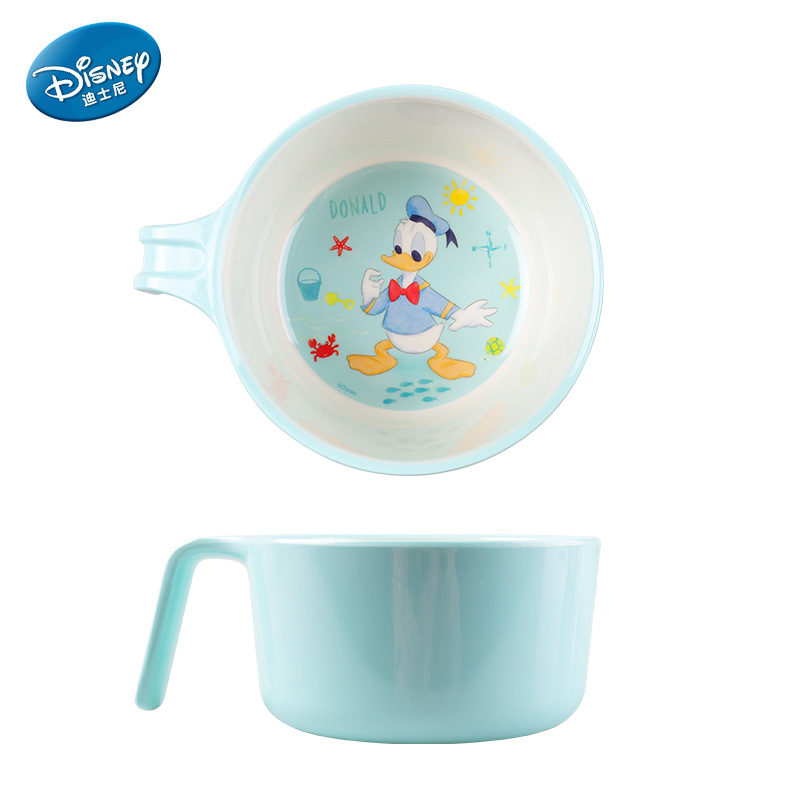 Vajilla infantil auténtica, plato dividido, tazón de resina de melamina con dibujos animados, tazón para comer para bebés, tazón resistente a caídas y al calor