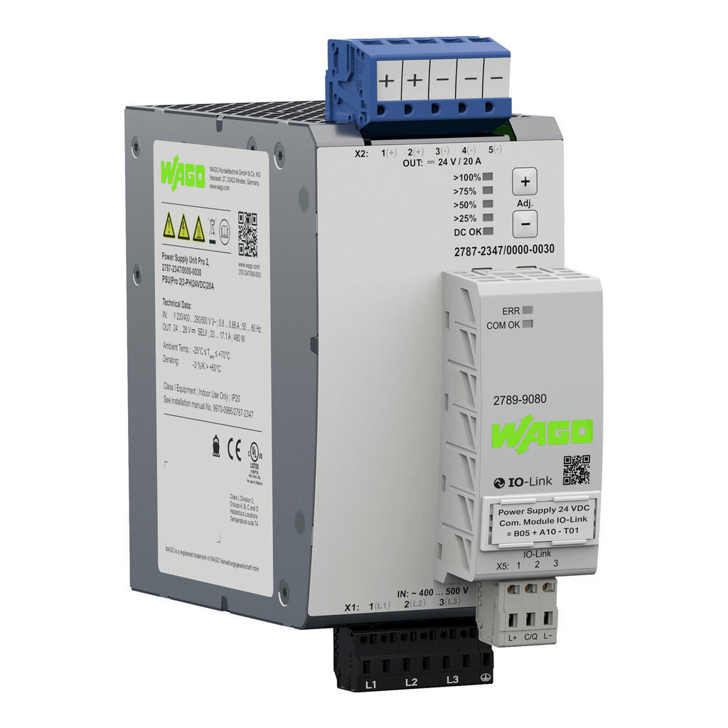 德国WAGO工业接口模块电源; Pro 2; 3相; 型号 2787-2347/000-030