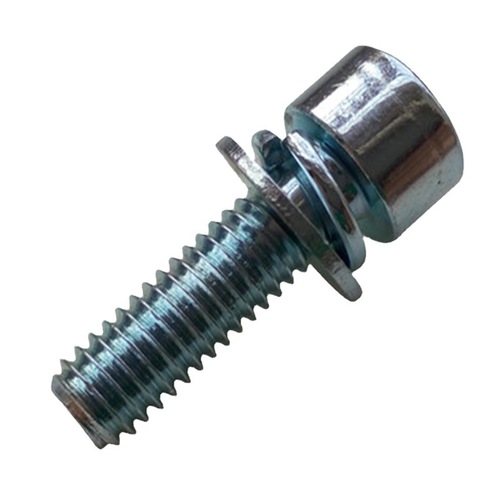 Cylinder head self-locking washers combined screws M4M5M6M8 galvanized 8.8 grade hex socket tri-combination bolts