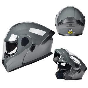 DOT certified motorcycle helmet, full-face motorcycle helmet, personalized all-season electric vehicle safety helmet with large rear spoiler, factory wholesale