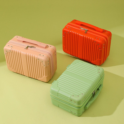 Scrub Enclave angle Makeup box travel Cosmetics Storage bag Portable Storage box 14 Mini Suitcase