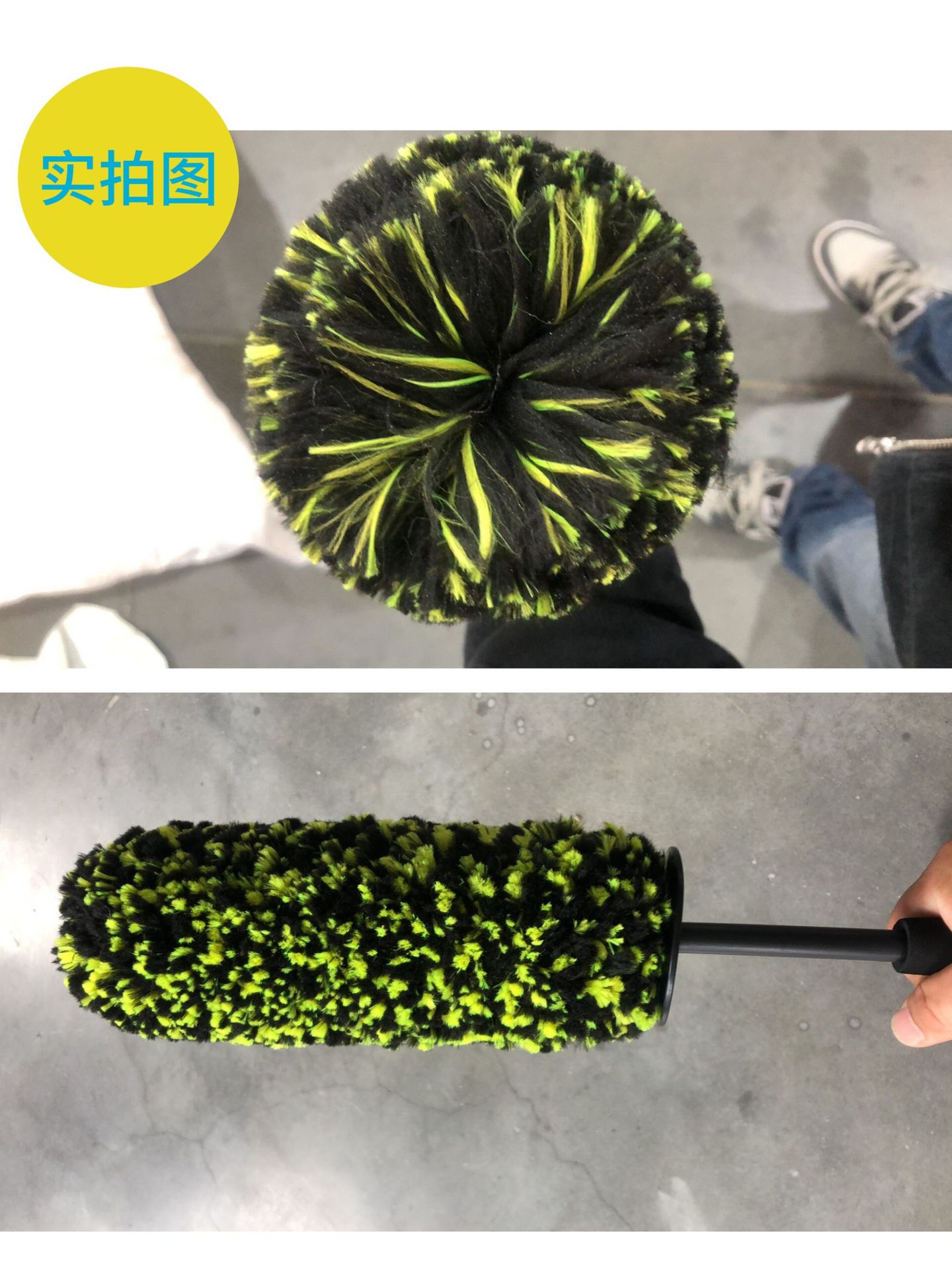 Ultra-fine wheel hub fiber brush, car tire rim cleaning and dust removal brush, wheel hub brush
