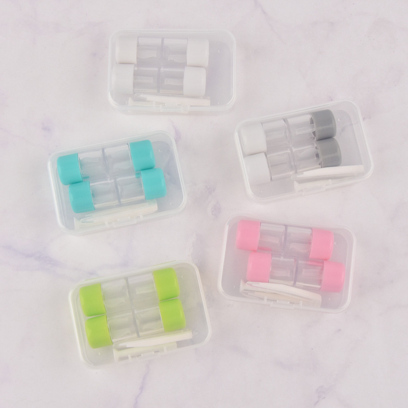Cross-Border Contact Lens Case, Portable, Simple, Multi-Pack, Two-Pack Rgp Lens Case, Storage Contact Lens Companion Box Wholesale
