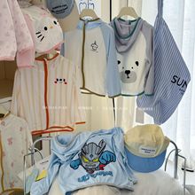 大小卷25春夏儿童卡通冰丝防晒外套洋气连帽薄款拉链韩版外贸童装
