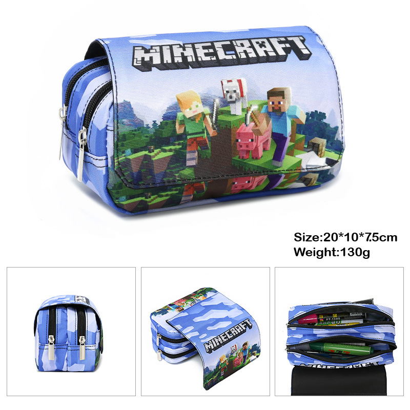 现货我的世界Minecraft笔袋文具盒游戏周边铅笔盒