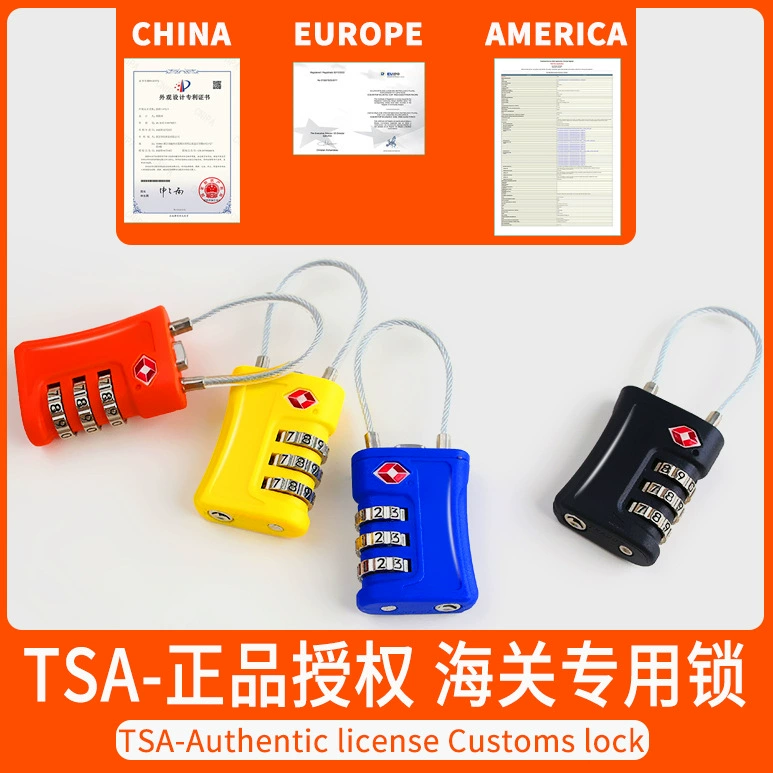 Замок с паролем TSA Таможенный замок Багажный замок Рюкзак Туризм Высокоскоростной железнодорожный