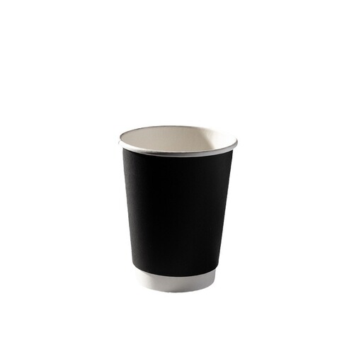 Factory wholesale coffee cup disposable paper cup with lid can be printed with logo double layer thickened insulated hot drink milk tea cup