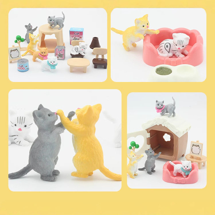 Juegos de escaleras de juguete para mascotas para niños Adornos para niños y niñas Juego de caja de regalo de juguete Venta directa de fábrica al por mayor