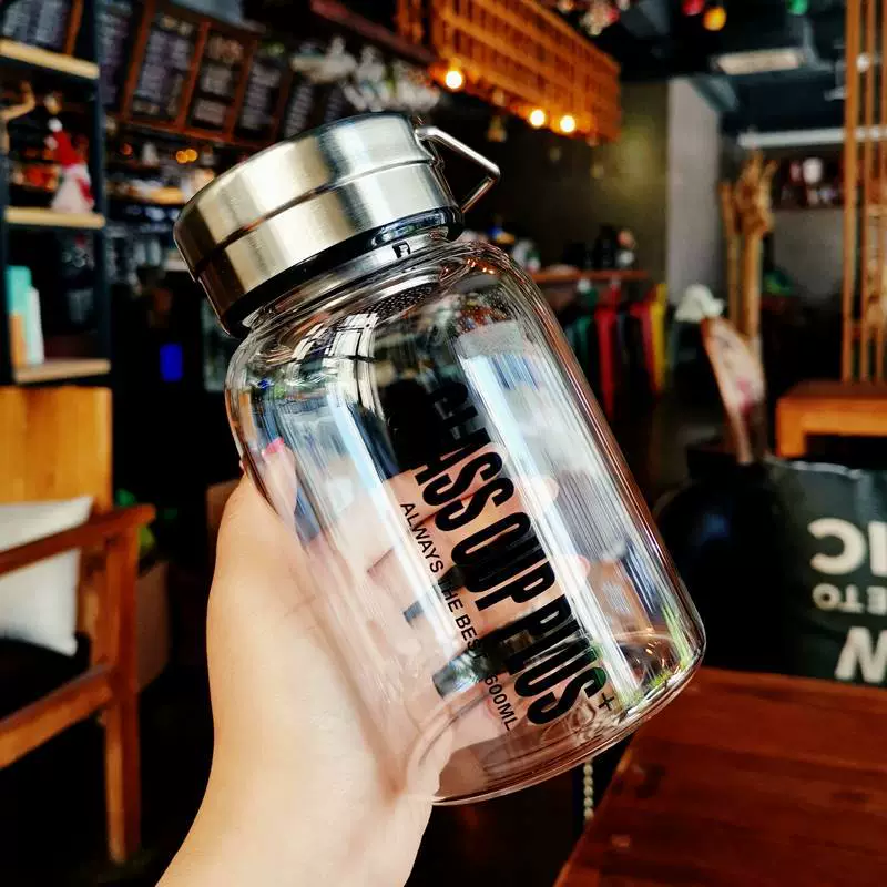Китайский чай, стеклянный автомобиль большой емкости, чай для путешествий на большие расстояния, креативная стеклянная чашка для воды, мужская и женская чашка для воды