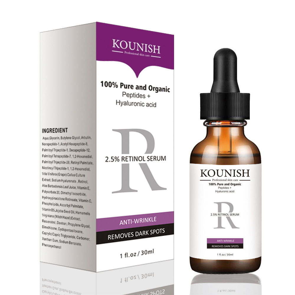 Kounish Retinol Peptide Essence Skin Care Moisturizing Firming Softening Skin Brightening Hyaluronic Acid Essence