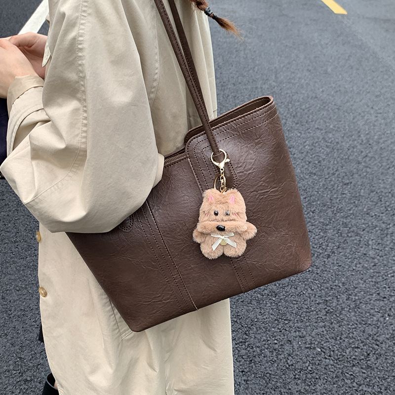 秋冬复古大容量托特包包女式2025新款上班通勤单肩包时尚手提大包|undefined