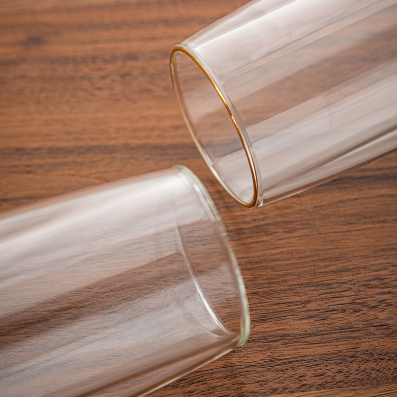 Taza de vidrio casera de doble capa personalizada Taza de vidrio de alto silicio Taza de té Taza de agua de aislamiento térmico Taza de agua de calor