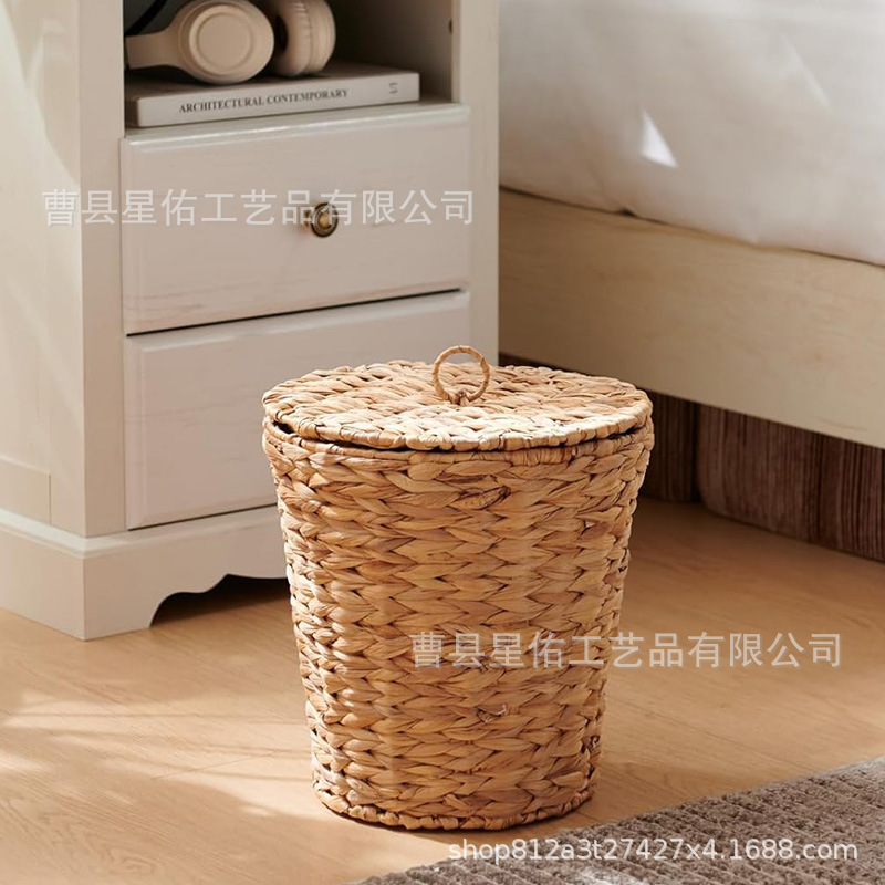 Woven Storage Basket, Garbage Basket, Hot Pot Restaurant Clothes Storage Basket, Woven Basket with Lid, Trash Can, Home Storage Basket Woven Storage Basket, Garbage Basket, Hot Pot Restaurant Clothes Storage Basket, Woven Basket with Lid, Trash Can, Home Storage Basket