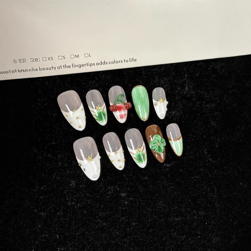 Nail Art Wearable Nails Pure Handmade Batch Handmade Butterfly European and American Style High-End Fake Nails Cross-Border Cat Eye Wholesale Nail Art Wearable Nails Pure Handmade Batch Handmade Butterfly European and American Style High-End Fake Nails Cross-Border Cat Eye Wholesale