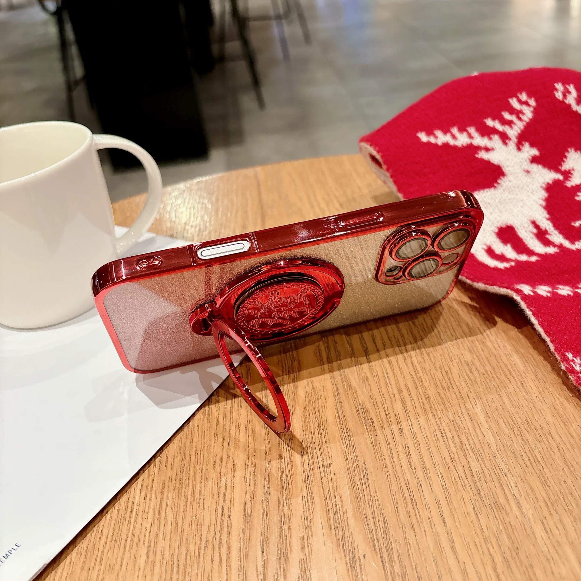 Año Nuevo para ganar dinero y descomprimir giroscopio giratorio soporte de succión de teléfono móvil perezoso caso de teléfono móvil soporte creativo universal