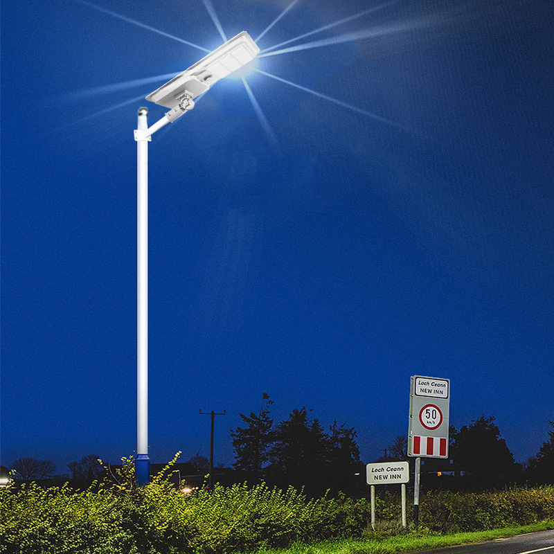 Lámpara de calle integrada solar al aire libre lámpara de jardín impermeable lámpara de inducción del cuerpo humano nuevo proyecto rural iluminación lámpara LED