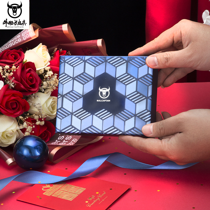 Capitán Niu Guangzhou Baiyun Cartera de fábrica de cuero para hombres cepillo antirrobo corto posición de tarjeta múltiple primera capa billetera de piel de vaca suave