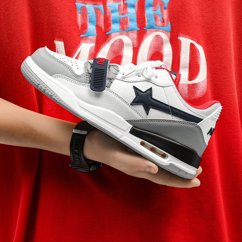 Cheap 2024 new national fashion contrast color air cushion sneaker male students all-match trendy lightweight basketball running shoes female Cheap 2024 new national fashion contrast color air cushion sneaker male students all-match trendy lightweight basketball running shoes female