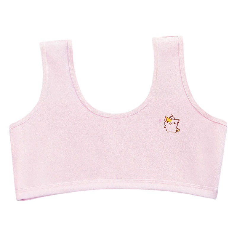 Хлопок двухслойный девичий жилет четырехцветный мультяшный девчонка