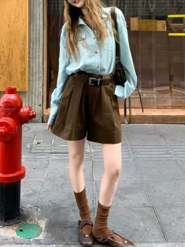 亚麻物语/极简老钱风天丝亚麻衬衣女夏季新款薄款防晒衬衫|undefined