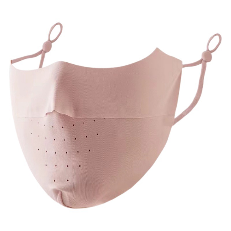 Sunscreen Mask Ice Silk Traceless Summer Neck Protection Women's Full Face UV Protection Mask Breathable Thin Eye Corner Protection 3d