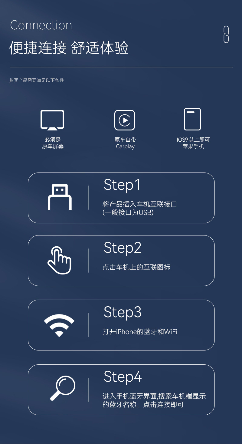 Hot Selling Wired to Wireless Carplay Module 2in1 Car Smart Box Android Autocarplay Box