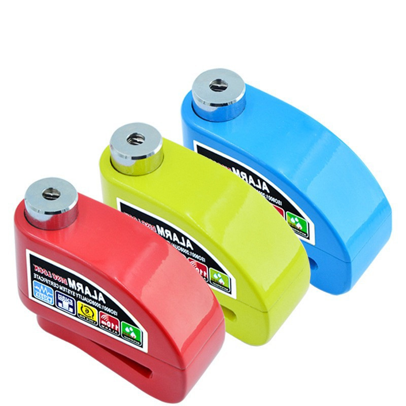 Alarm Disc Brake Lock Motorcycle Disc Lock Anti-Theft Lock Bicycle Lock Electric Bike Lock Waterproof Alarm Bike Lock Mountain Bike Lock