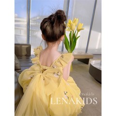 2023 New Summer Dress for Girls: Trendy, Chic, and Internet-Famous Princess Style Dress with Bow and Bloomer Design That Flatters Any Figure