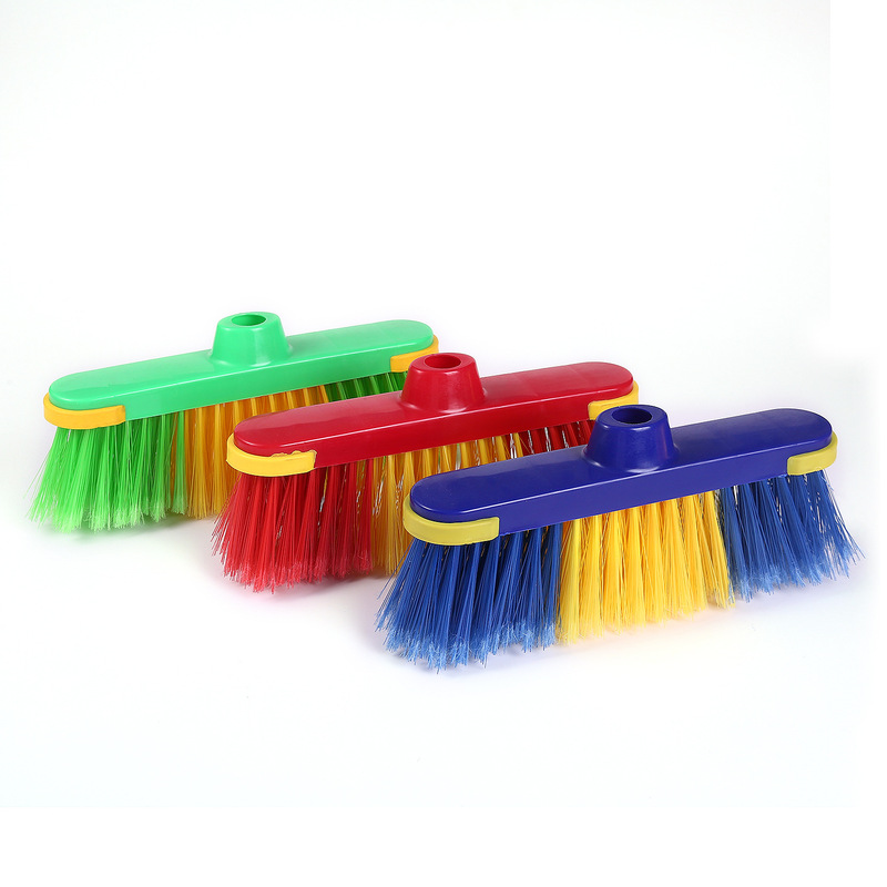 New Plastic African Popular Style Thickened Soft-Bristled Rubber Broom Outdoor Home Broom Cleaning Brush Set
