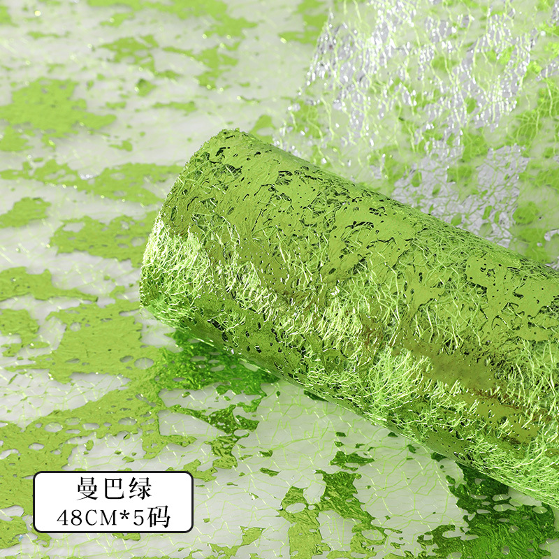 Qixi día de San Valentín papel de oro flor empaquetado ramo diy florista de algodón hecho a mano material floral al por mayor