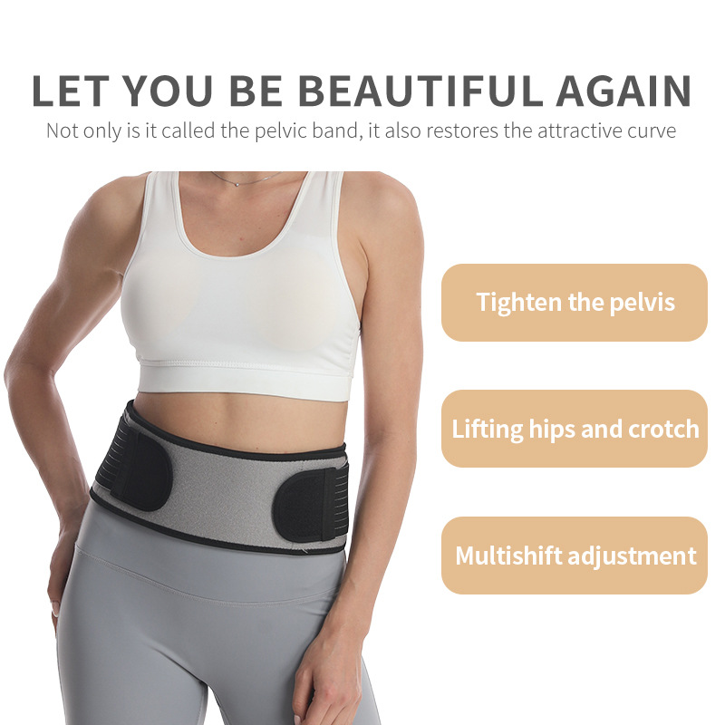 Cinturón de corrección de hueso pélvico transfronterizo mujeres embarazadas cinturón de abdomen posparto cuerpo transpirable que forma corsé cinturón de ajuste corrector pélvico