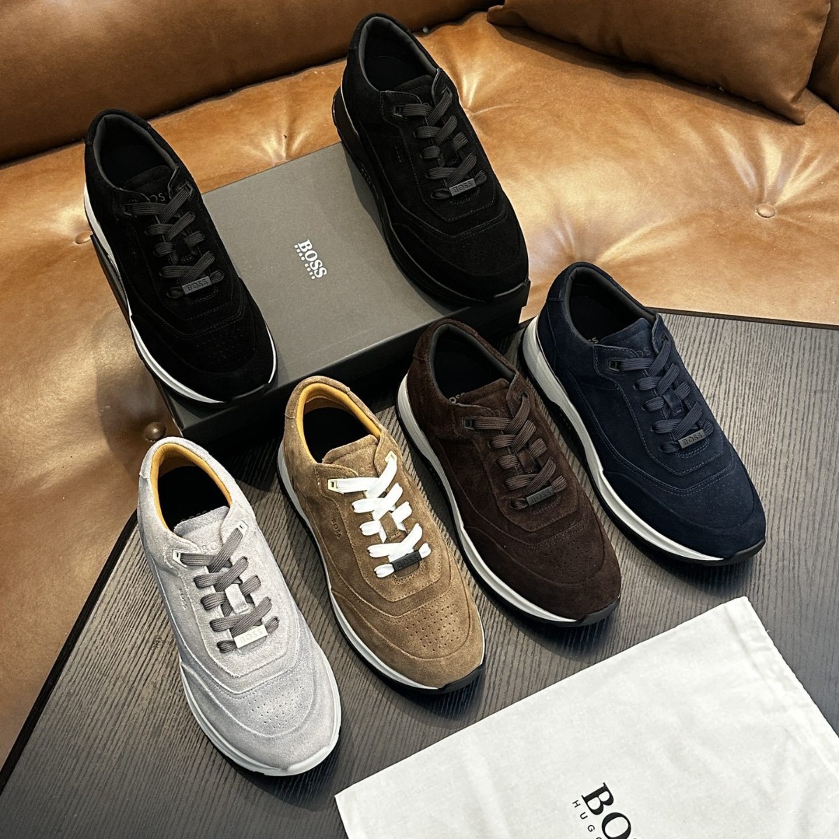 Europa 2025 zapatos de moda de hombre zapatos de piel de vaca zapatos casuales cómodos transpirables etiquetados BS personalizados