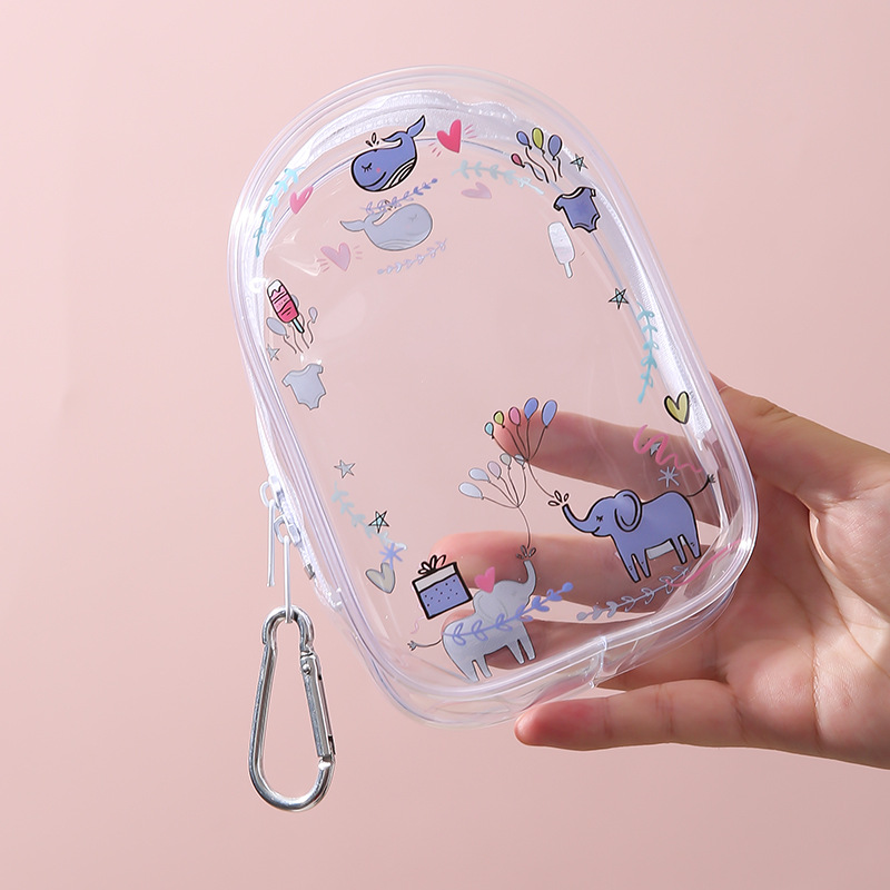 Bolsa transparente para muñecas Bubble Mart, bolsa de viaje, bolsa de almacenamiento, bolsa decorativa para salidas, bolsa de exhibición con accesorios colgantes.