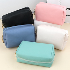 Foreign trade PU small hand-held cosmetic bag portable women's travel toiletry bag cosmetics storage bag wholesale