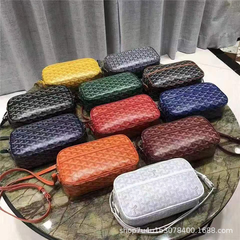 Goya Dog Tooth Bag, Fashionable and High-Quality Korean Version, Celebrity Style Single Shoulder Crossbody Small Square Bag, Camera Bag, New Model