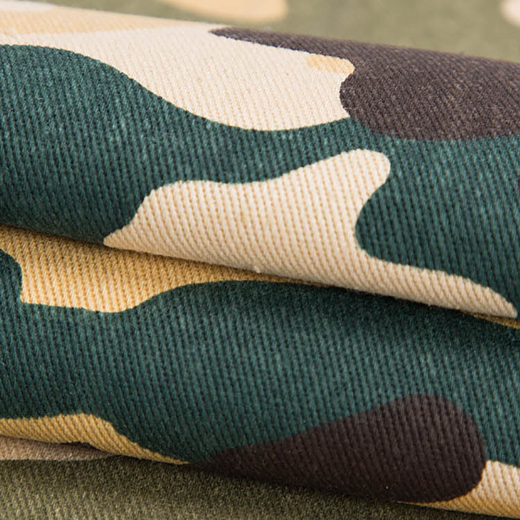 Hot sale algodón twill impresión pantalones de camuflaje tela al por mayor