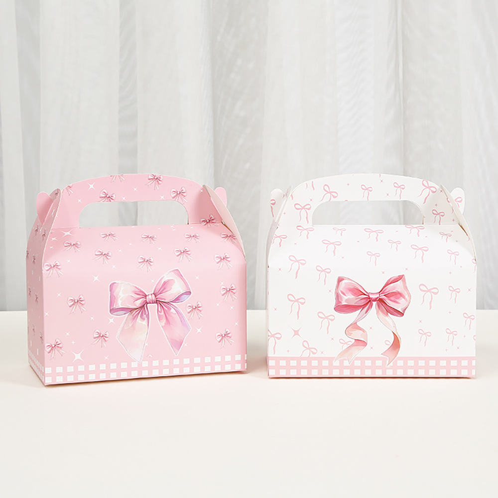 甜美蝴蝶结礼物包装盒糖果礼物蛋糕盒包装节日派对礼盒批发