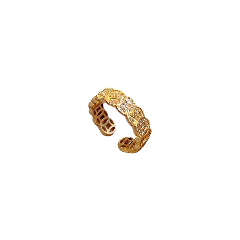 Partnerring, modischer, luxuriöser, verstellbarer Damenring, Ring für den Zeigefinger bei kaltem Wind_voghion.com