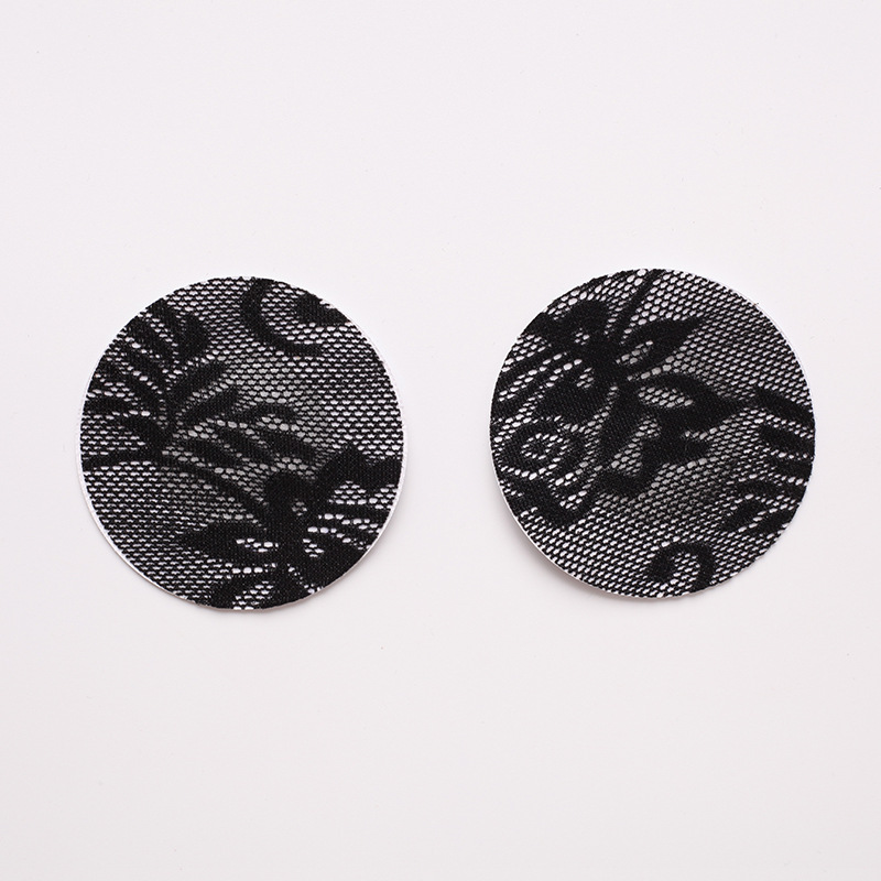 TU 레이스 라운드 블랙