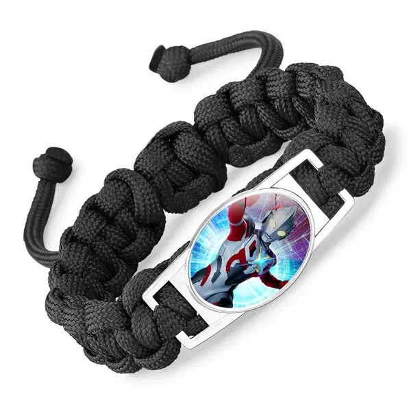 New umbrella rope woven bracelet Cartoon Cartoon celodiga Ultraman bracelet birthday gift student jewelry