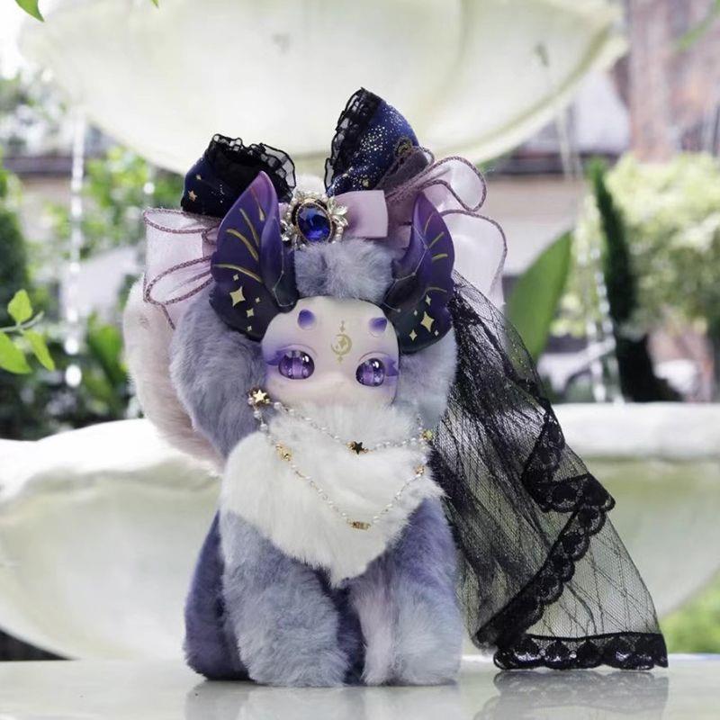 【絶妙ぬいぐるみブラインドボックス】本物の猫とドラゴンのファンタジー生き物人形魔法アカデミーシリーズトレンディぬいぐるみブラインド|undefined