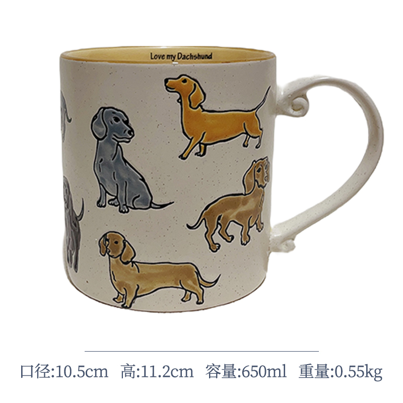 Cerámica bajo vidriado pintado a mano linda taza de gato taza de agua taza de desayuno taza de avena pareja micro pomelo