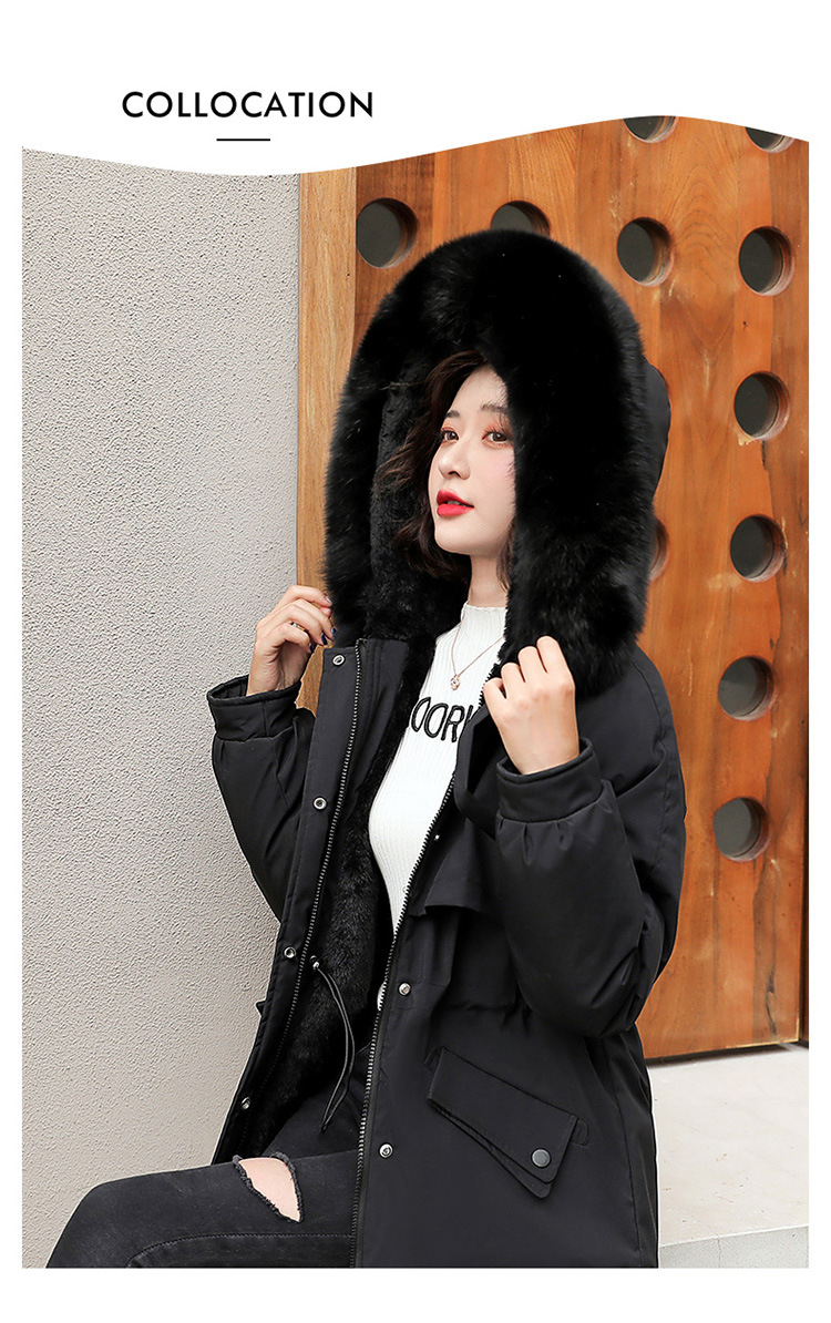 Damen Wintermantel Elegant Und Warm Einfarbig Für Den Winter_voghion.com