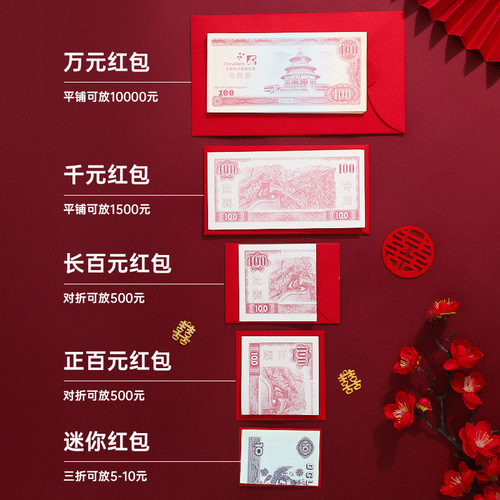 Wedding happy words 2024 new mini red envelope wholesale red envelope wedding door blocking supplies special small red envelope bag