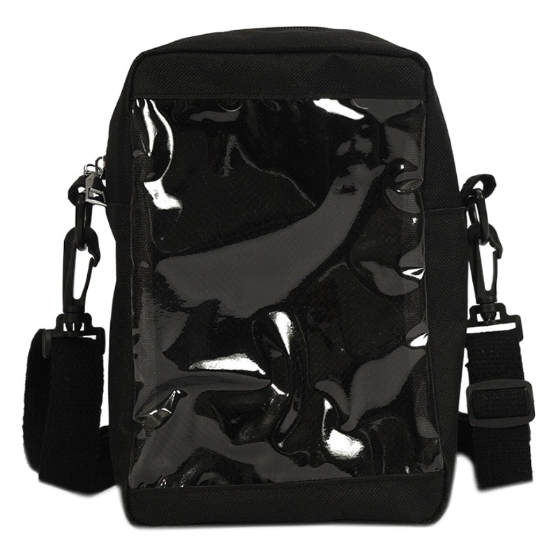 Muñeca de algodón bolsa de excursión ins japonés 20CM bolsa de bebé bolsa de dolor estudiante lindo transparente de doble capa bolsa de mensajero del hombro