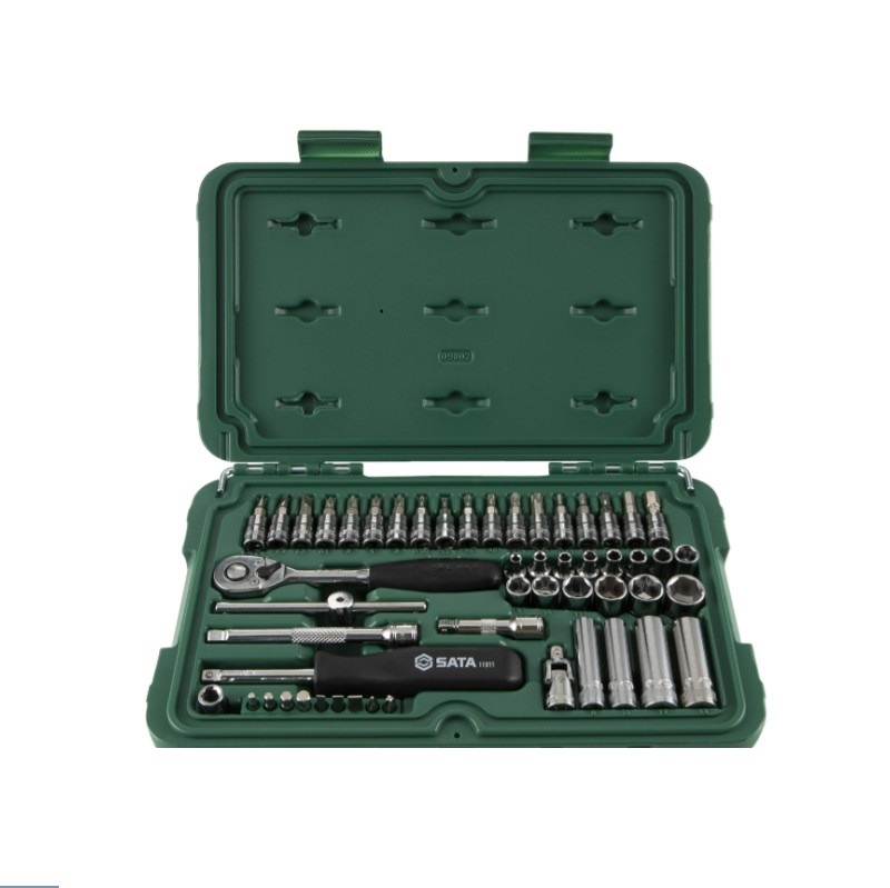 现货 世达工具汽车维修套装52件6.3MM系列套筒组套 09002